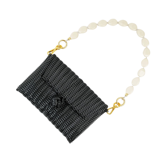 Pochette | Ivory River Stone in Black