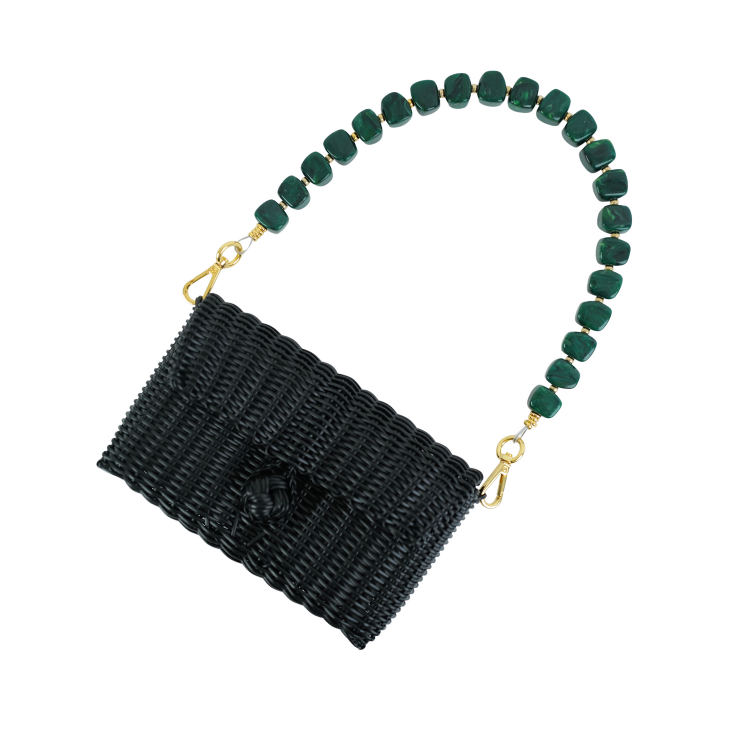 Pochette | Midnight Malachite Cubes
