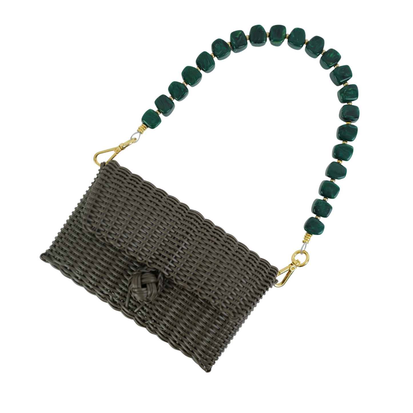 Pochette | Midnight Malachite Cubes