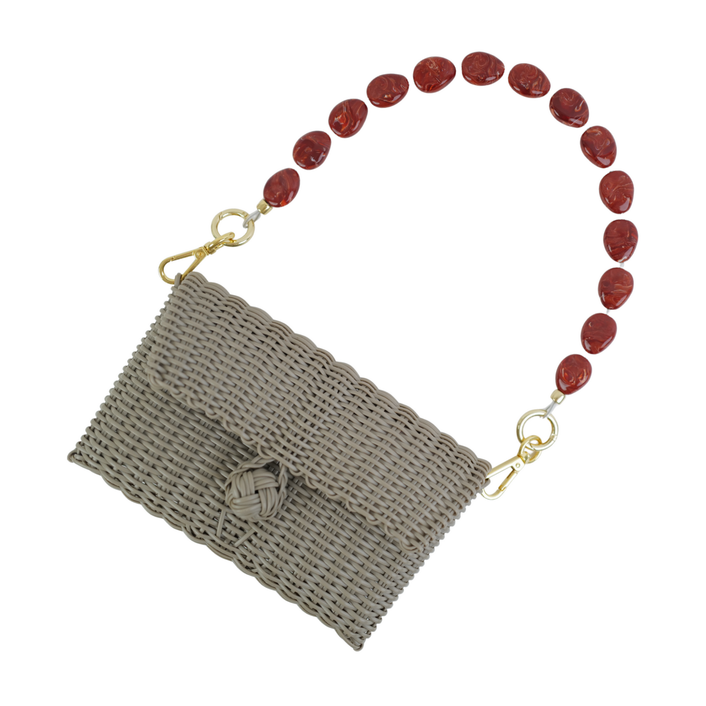 Pochette | Terracotta Tide River Stone