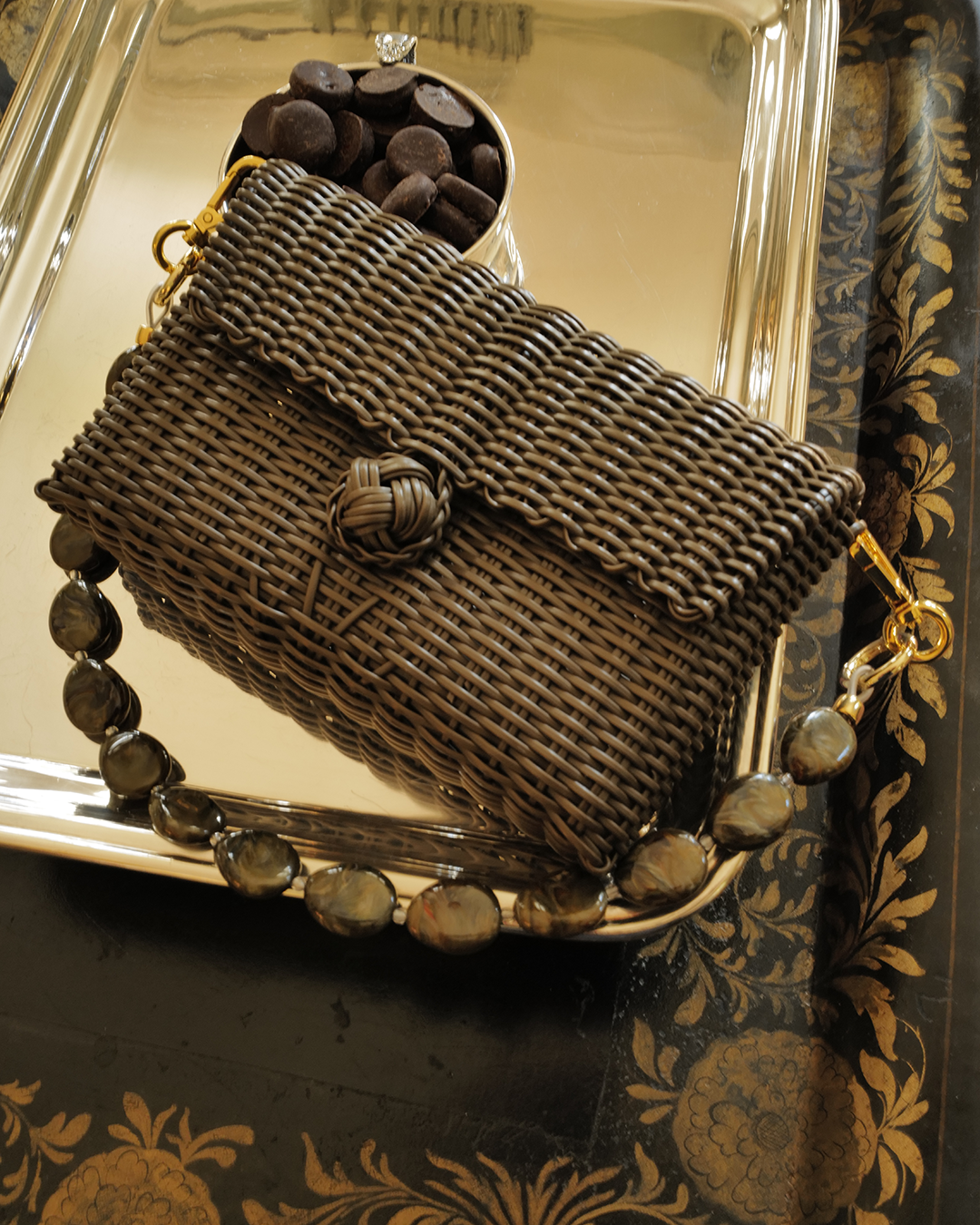 Pochette | Umber Swirl River Stone