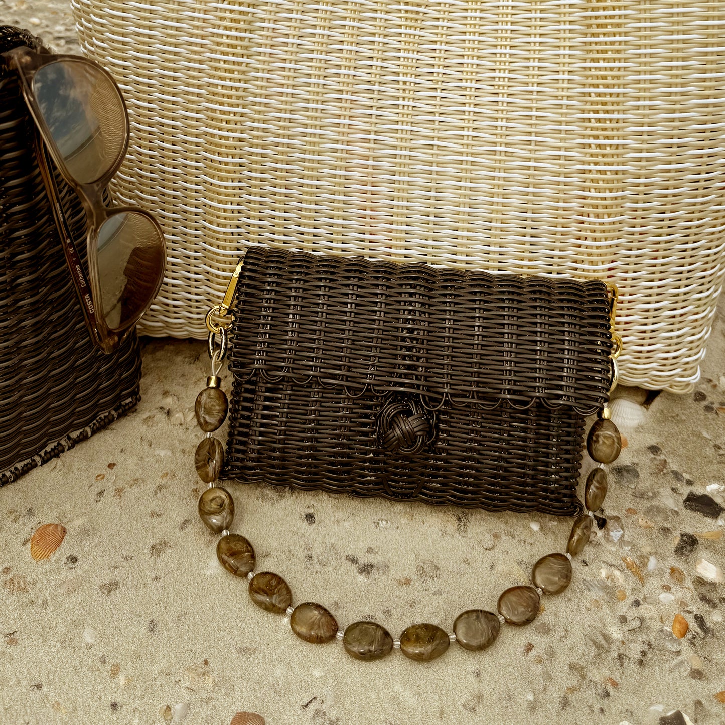 Pochette | Umber Swirl River Stone