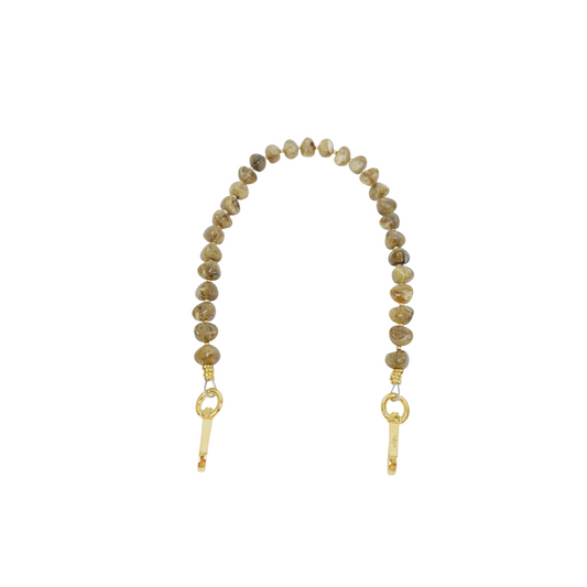 Clutch Strap | Pebble Gemstone in Light Tortoise