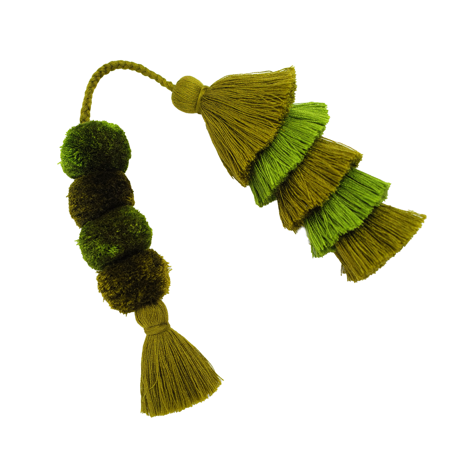 Flair Poms | Pear Green + Olive