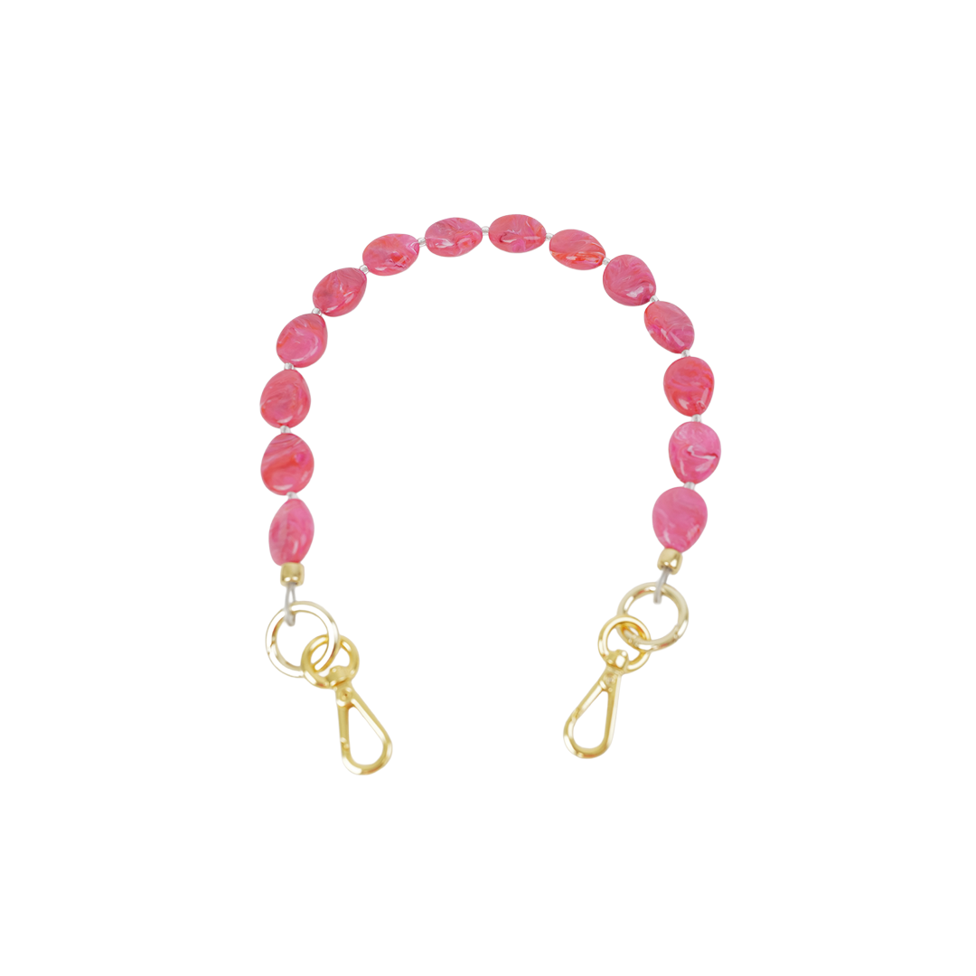 Clutch Strap | Raspberry Pink River Stone