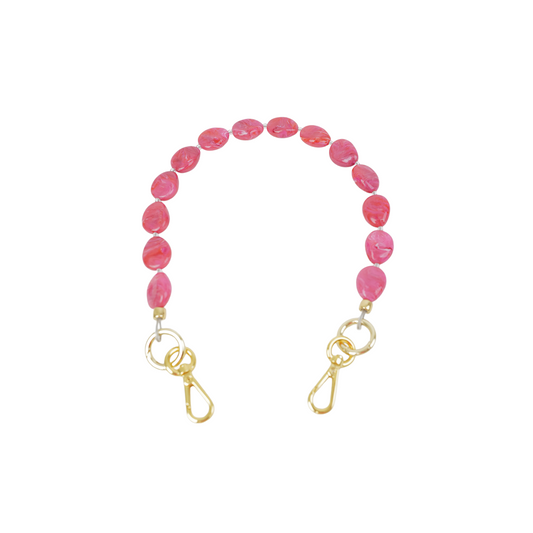 Clutch Strap | Raspberry Pink River Stone