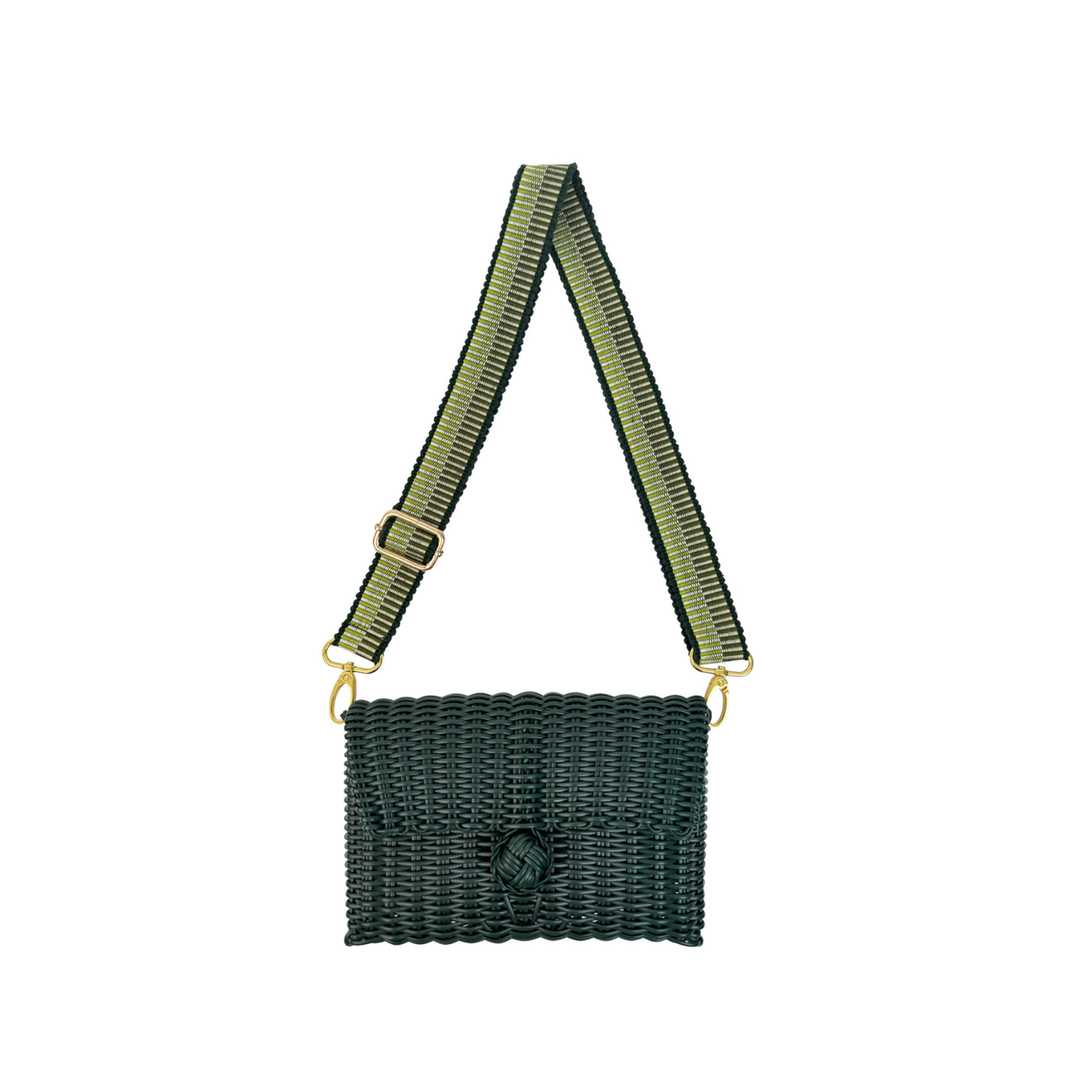 Woven Adjustable Strap | Evergreen / Pear + Clutch