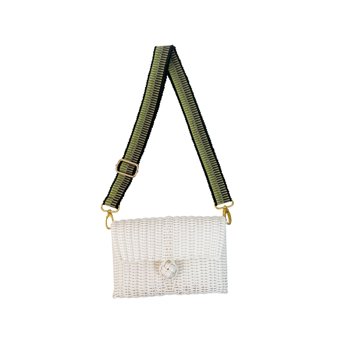 Woven Adjustable Strap | Evergreen / Pear + Clutch