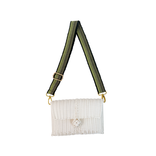 Woven Adjustable Strap | Evergreen / Pear + Clutch