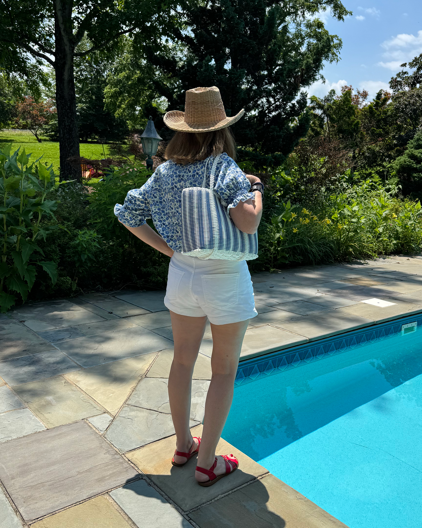 Extra Small | Pinstripe in Atlantic Blue/White