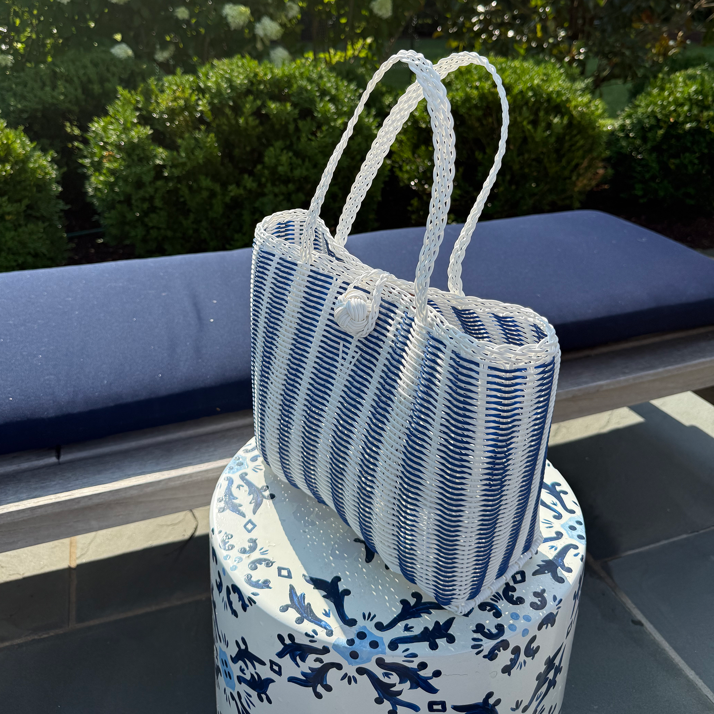 Extra Small | Pinstripe in Atlantic Blue/White