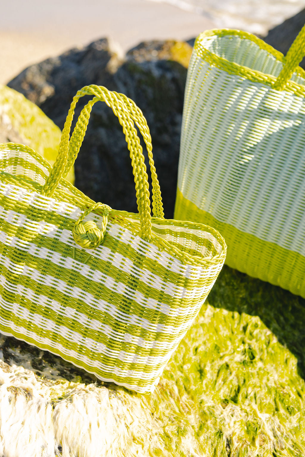 Extra Small | Lined Stripe Pear/White